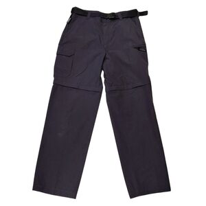 Men's Stylish Dark Grey Convertible Cargo Pants
